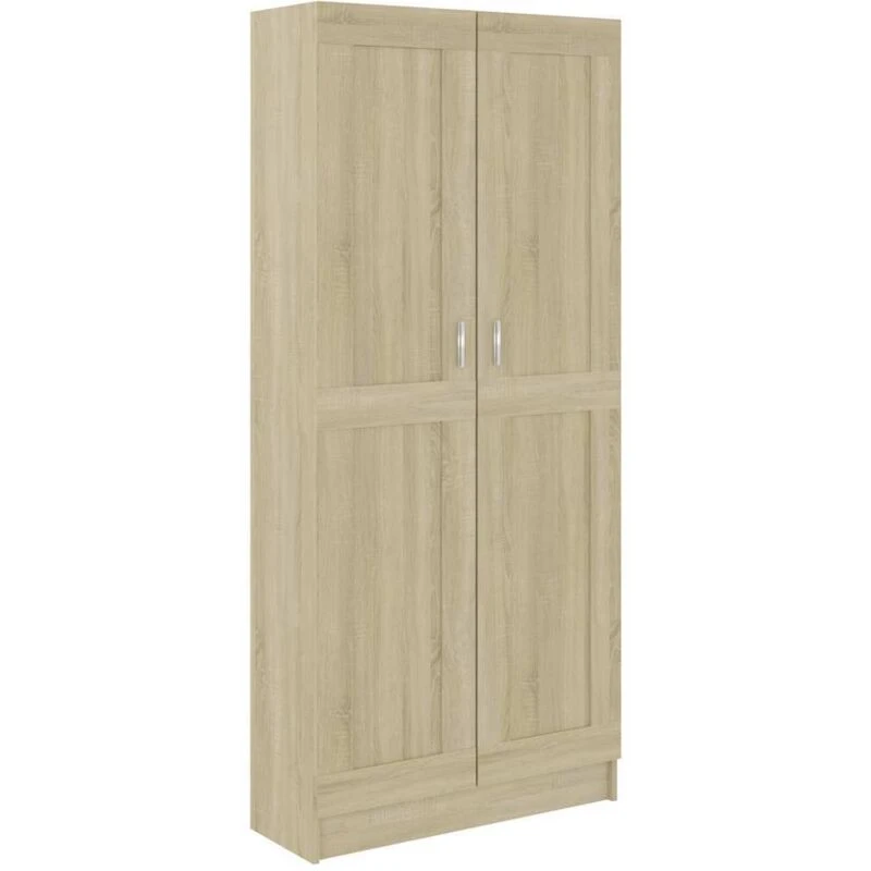 Image of VIDAXL Book Cabinet Sonoma Oak 82.5x30.5x185.5cm Engineered Wood Vidaxl 8720286134177