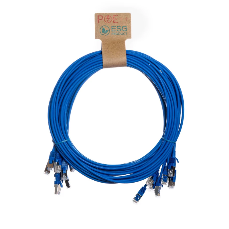 Image of Cablenet Cablenet CNL 10PK 2.5M C6a Bl FTP Ls 30AWG SB networking cable Blue Cat6a U/FTP (STP) SL65-4025P