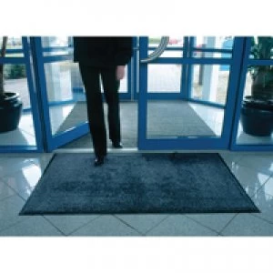 Image of Slingsby VFM Black Brown Economy Washable Entrance Mat 1150x1750mm 312429