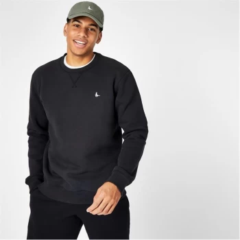 Image of Jack Wills Belvue Pheasant Logo Crew Sweatshirt - Black