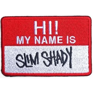 Image of Eminem - Slim Shady Name Badge Standard Patch