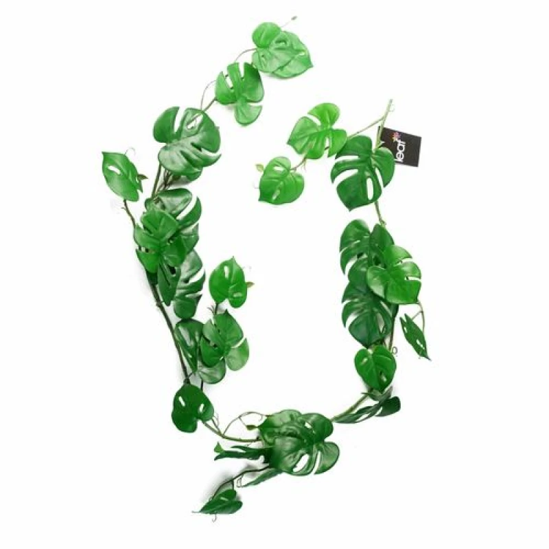 Image of Leaf 180cm Artificial Trailing Hanging Monstera Plant Realistic Green