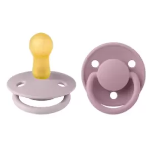 Image of BIBS De Lux 2 Pack Latex Size 2 Dusky Lilac/Heather 2 pcs