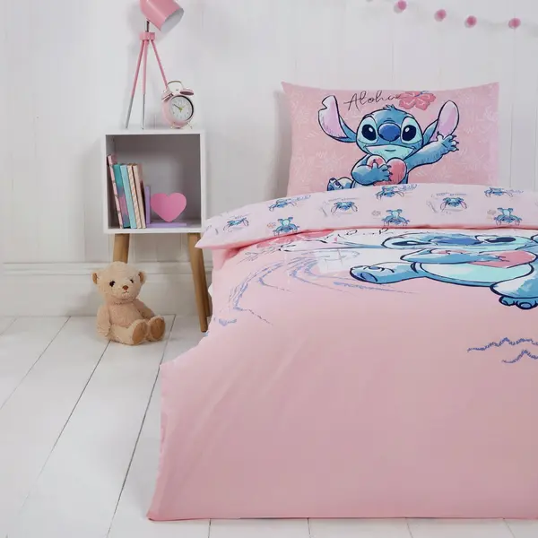 Image of Disney Stitch Pink Kids Bedding Set - Single