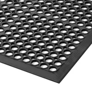 Image of Sanitop perforated workstation matting, WxH 910 x 12.7 mm, length 2970 mm