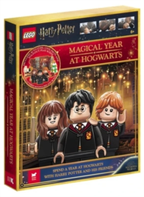 Image of LEGO Harry Potter: Magical Year at Hogwarts (with 70 LEGO bricks, 3 minifigures, fold-out play scene and fun fact book) Hardback