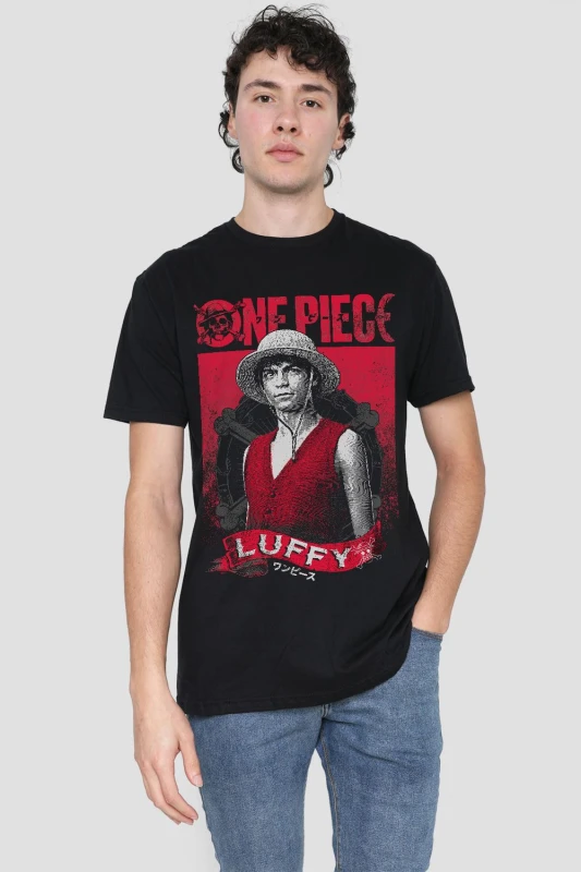 Image of One Piece T-Shirt - Black M