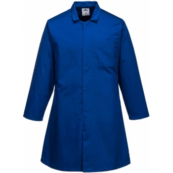 Image of 2202 - Royal Blue Mens Food Industry Coat/overcoat, One Pocket sz XXL Regular - Portwest