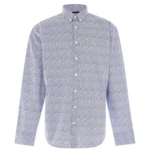 Image of Gant Gant Long Sleeve AOP Shirt - Blue 436