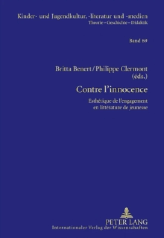 Image of Contre l'Innocence : Esthetique de l'Engagement En Litterature de Jeunesse Hardback