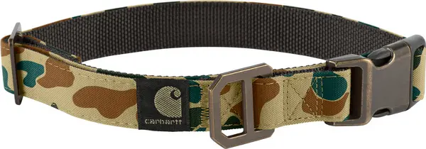 Image of Carhartt Nylon Duck Camo Dog Collar, multicolored, Size M