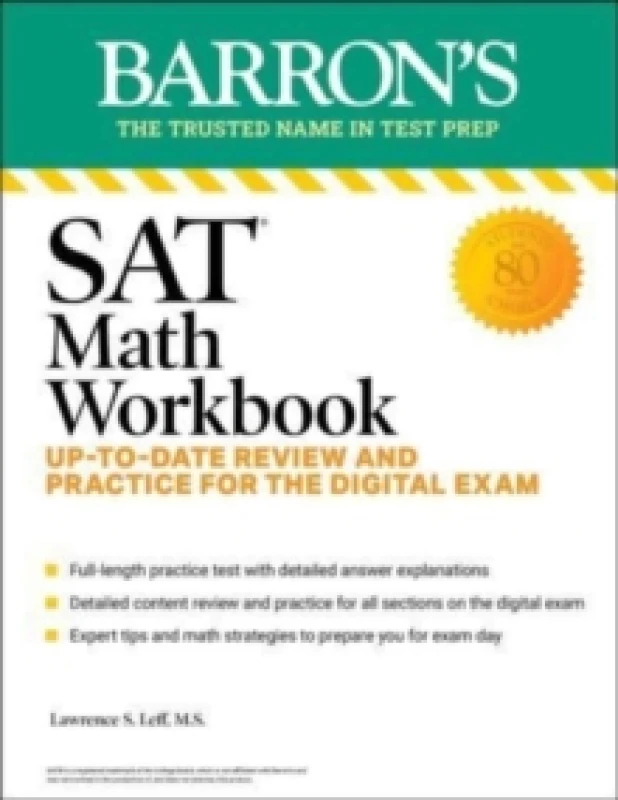 Image of SAT Math Workbook: Up-to-Date Practice for the Digital Exam Paperback / softback