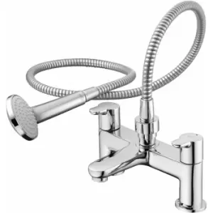 Image of Concept Blue Bath Shower Mixer with Set Chrome - Ideal Standard