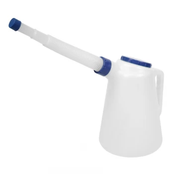 Image of Oil Container with Blue Lid & Flexible Spout 5L