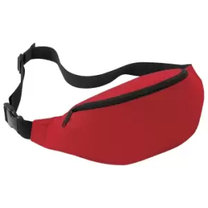 Image of Bagbase Adjustable Belt Bag (2.5 Litres) (Pack of 2) (One Size) (Classic Red)