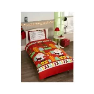 Image of Santas List Single Duvet Cover