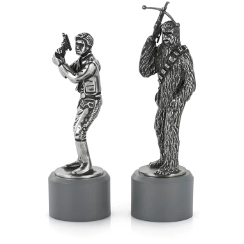 Image of Royal Selangor Star Wars Pewter Chesspieces - Han Solo and Chewbacca (Bishop)