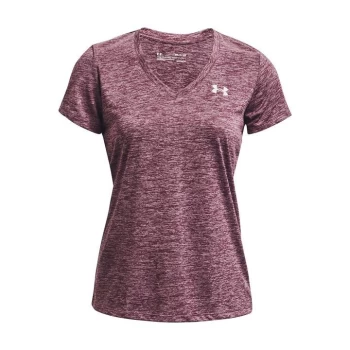 Image of Under Armour Tech Twist T Shirt Ladies - Ash Plum