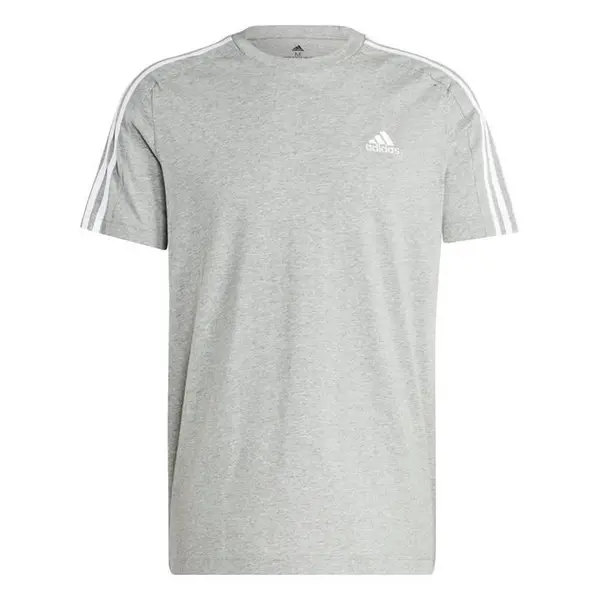 Image of adidas Essentials 3-Stripes T-Shirt Mens - Grey L