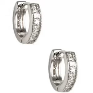 Image of Ladies Judith Jack PVD Silver Plated Earrings