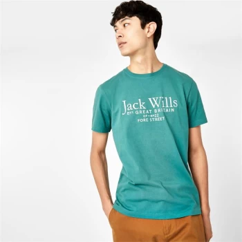 Image of Jack Wills Carnaby Logo T-Shirt - Teal