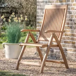 Image of Crossland Grove Tripoli Outdoor Reclining Armchair - Natural
