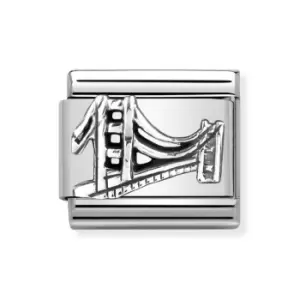 Image of Nomination Classic Silver Golden Gate Charm
