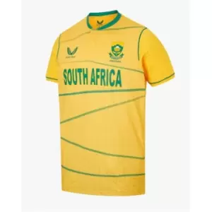 Image of Castore South Africa T20 Cricket Shirt - Yellow