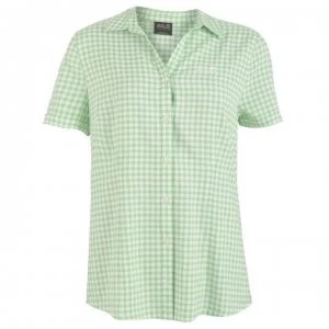 Image of Jack Wolfskin Ladies Kelper Shirt - SpringGreenChec