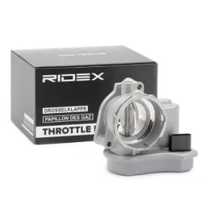 Image of RIDEX Throttle Ø: 48mm 158T0060 Throttle Body,Throttle body VW,AUDI,SKODA,Golf V Schragheck (1K1),TOURAN (1T1, 1T2),Passat Variant (3C5)