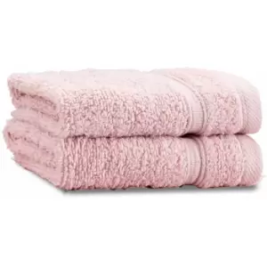 Image of Catherine Lansfield Zero Twist 100% Micro Yarn Cotton Face Cloth, Pink, 2 Pack