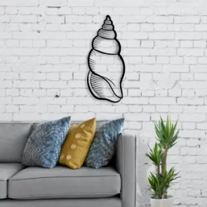 Image of Shell Black Decorative Metal Wall Accessory