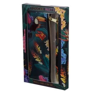 Image of Toucan Party Pencil Case & Pen Set