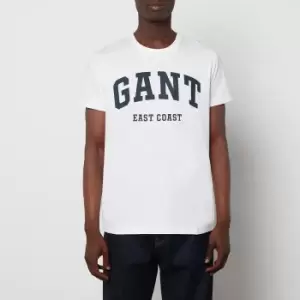 Image of GANT Mens Chest Logo T-Shirt - White - M