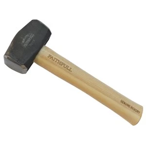 Image of Faithfull Club Hammer with Hickory Handle - 1.13KG