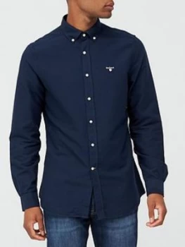 Image of Barbour Oxford Tailored Shirt - Navy