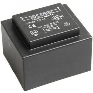 Image of PCB mount transformer 1 x 230 V 1 x 6 V AC 4.80 VA 400 mA