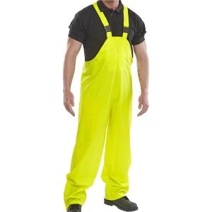 Image of Bdri Weatherproof Medium Super B Dri Protective Trousers and Bib Yellow