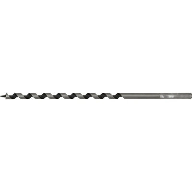 Image of Loops 8 x 235mm Hardened Auger Wood Drill Bit - Hexagonal Shank - Woodwork Timber Multi