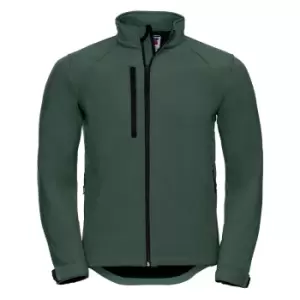 Image of Russell Mens Water Resistant & Windproof Softshell Jacket (L) (Bottle Green)