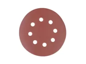 Image of Silverline 822649 Hook & Loop Discs Punched 125mm 10pk 40 Grit