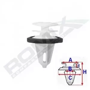 Image of ROMIX Clip C70304 FORD,FOCUS III Turnier,S-MAX (WA6),Kuga Mk2 (DM2),FOCUS III,Mondeo V Kombi (CF),C-Max II (DXA/CB7, DXA/CEU)