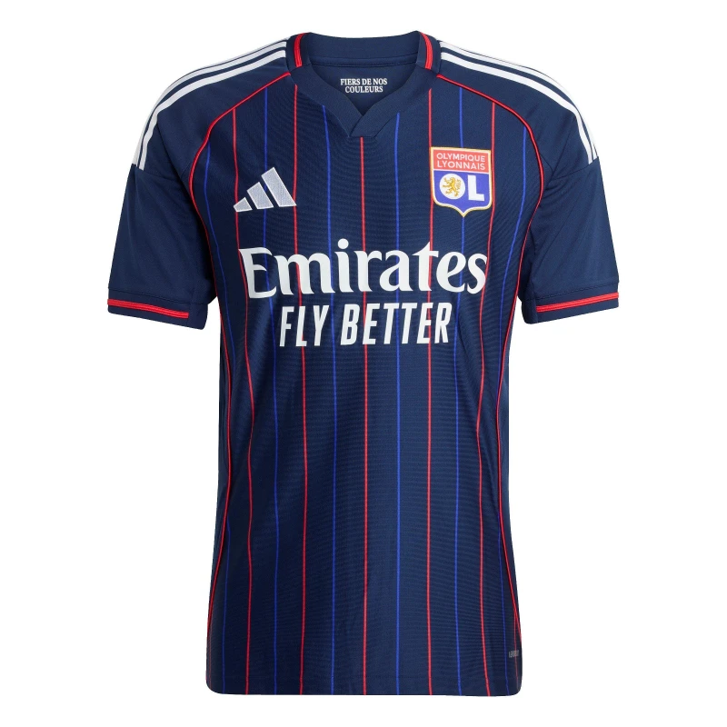 Image of adidas Olympique Lyon Away Shirt 2025 2026 Adults Blue male M