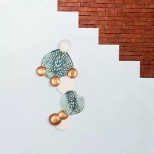 Image of Supine Multicolor Decorative Metal Wall Accessory