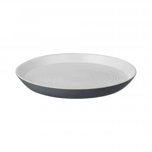 Image of Impression Charcoal Spiral Dinner Plate
