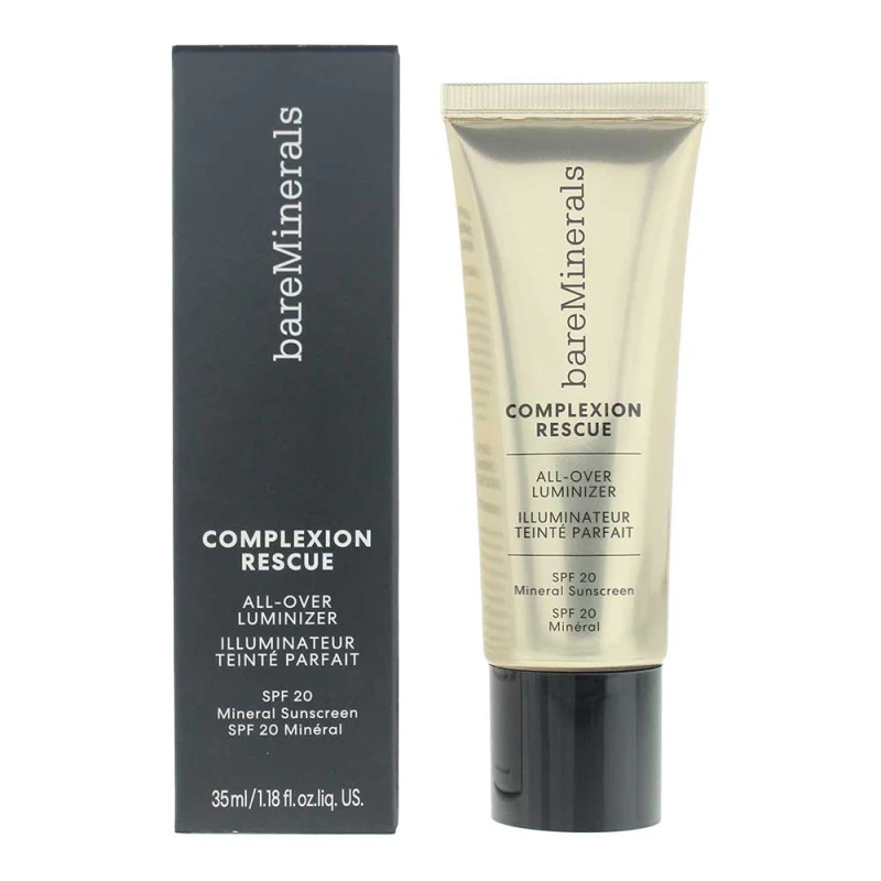 Image of bareMinerals Complexion Rescue All-Over Luminizer Mineral SPF 20 35ml (Various Shades) - Golden Peach
