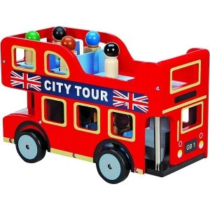 Image of Wooden City Tour Bus Playset