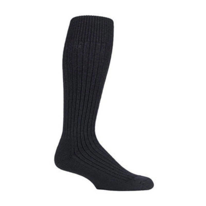 Image of Country Pursuit Mens Knee High Wool Rich Military Action Socks - 7-11 - Black