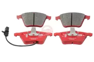 Image of MASTER-SPORT Brake pad set HD Long Drive Front Axle 13046072272-SET-MS Brake pads,Brake pad set, disc brake VW,AUDI,SEAT,GOLF VI (5K1)