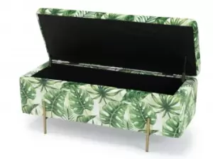 Image of LPD Lola Palm Print Fabric Blanket Box Assembled